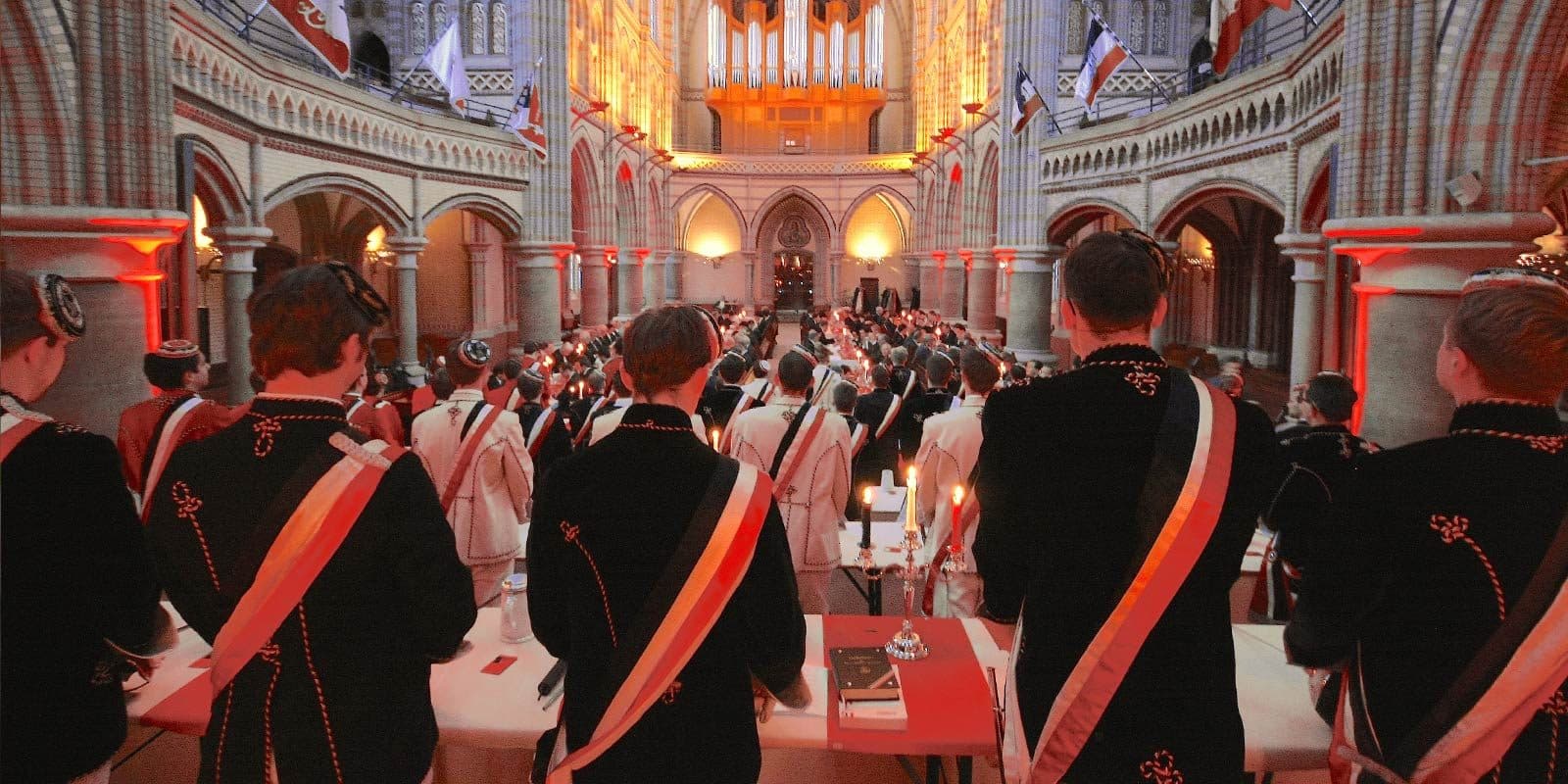 Chargierte in Wichs beim Festkommers